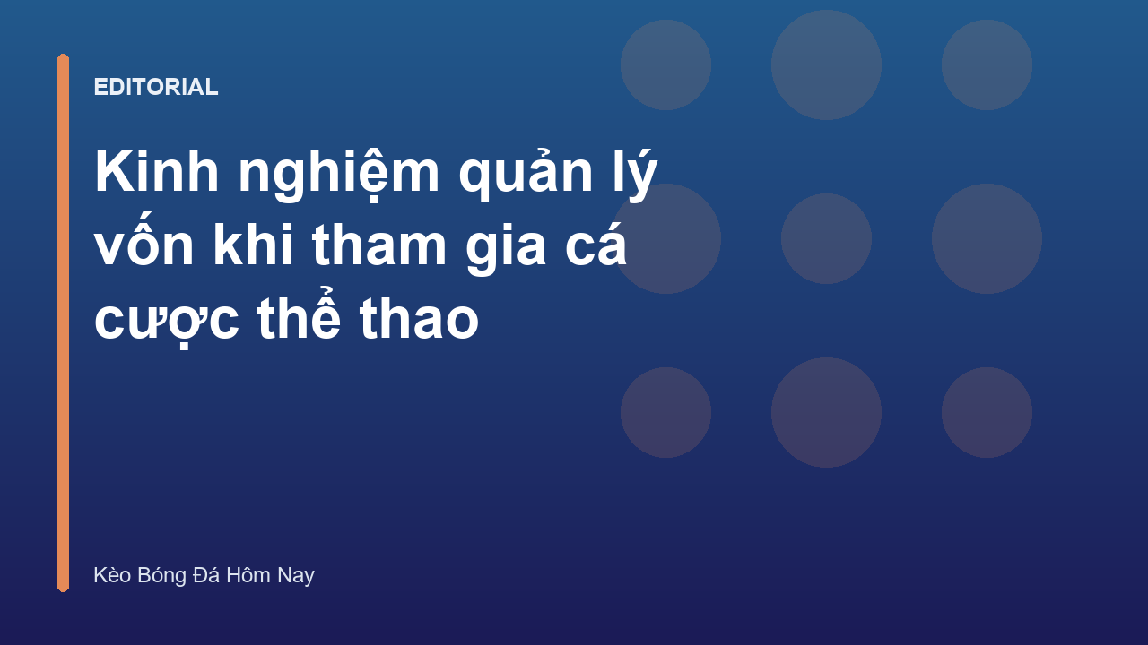 Biểu đồ quản lý vốn cá cược thể thao